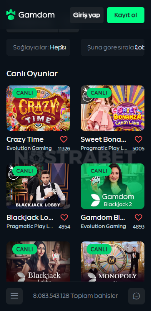 gamdom canlı casino